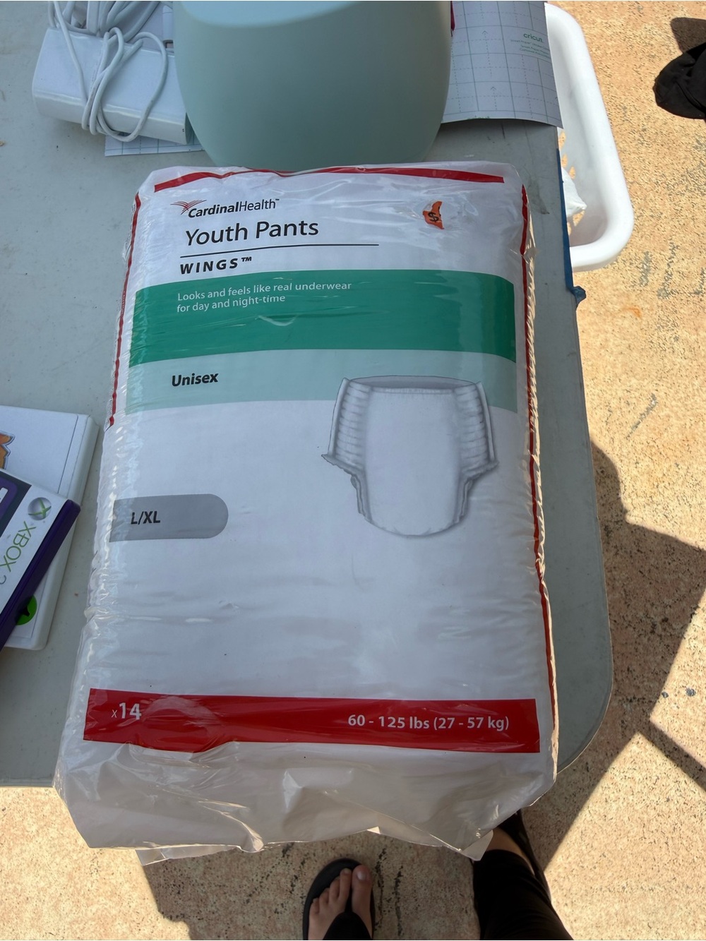 Cardinal Health Youth Pants Unisex L/XL - White